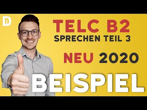 telc B2 oral exam part 3 example NEW 2020