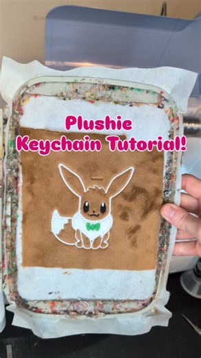 Plushie Maker, Artist, and Korok Queen✨ on Instagram: "Tutorial: How to make a plushie keychain in your embroidery machine!🧵🪡 ♡ Have you ever wondered how I make my plushie keychains (or maybe you want to try making one yourself?) Here I break down all the materials and steps while I make my Gingerbread Eevee design! ♡ I'm using the Richword brand of embroidery supplies for all my stabilizers and threads! They're great quality and very easy to work with. Check out their entire selection of sup
