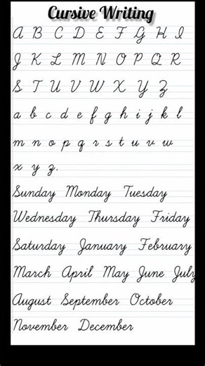 "Cursive letters A to Z" abcd cursive writing | How to write a to z cursive letters #shorts​