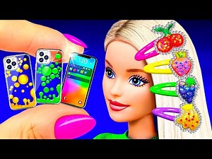 22 DIY BARBIE HACKS | Swimming pool, cosmetics, shoes, bag, hair dryer and more