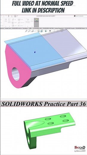 Easy Steps To Create Awesome SOLIDWORKS Models - Part 36