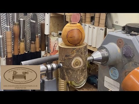 Woodturning demonstrating best tools for hollowing, when & how