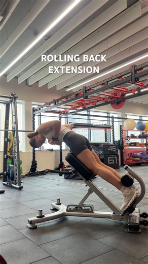 Rolling Back Extension #backstrength #lowerbackpain