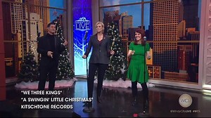 Jane Lynch & Kate Flannery combined festive and funny while singing a jazzy number from their album, "A Swingin' Little Christmas." | Windy City LIVE