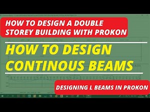 HOW TO DESIGN a Double Story Building: Part 5B (CONTINUOUS L BEAMS)