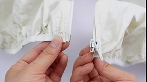 Preboun 4 Pcs Tablecloth with Umbrella Hole Zipper 40" - 44" Vinyl Fitted Tablecloth for Round Tables Waterproof Flannel Elastic Outdoor Table Cloth with Umbrella Hole for Patio Picnic Table Cover