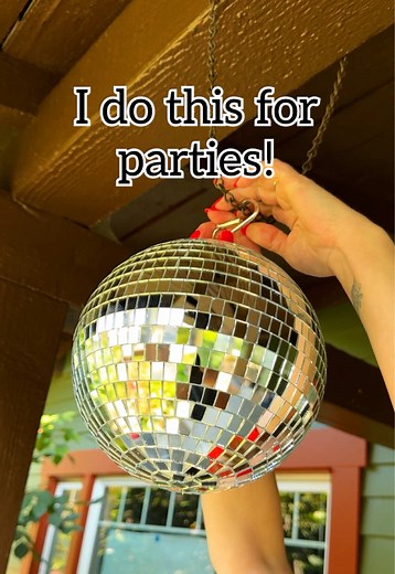 Festive Fly Deterrent: Use a Disco Ball Outdoors!