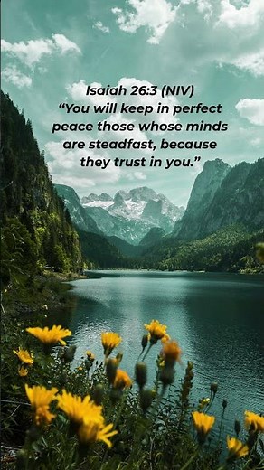 Isaiah 26:3 NIV – Perfect Peace in Trusting God
