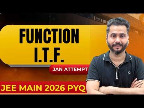 JEE Main 2026 Maths PYQ | Functions & ITF PYQs 🔥 | Chapterwise Questions