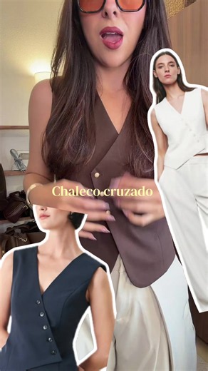 Chaleco cruzado en descuento - outfit ideas y cómo usarlo