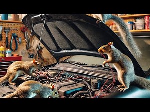 How to Use Ultrasonic Pest Repellent to PREVENT Rodents Squirrels Eating Car Engine Parts in Garage