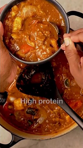 High Protein Roasted Vegetable Stew Recipe 20g Protein Low Carb Vegan Stew #veganrecipes