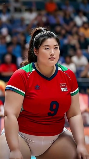 🏐 Volleyball Girl Squats Gracefully 💖 | Calm & Sporty Moment ✨