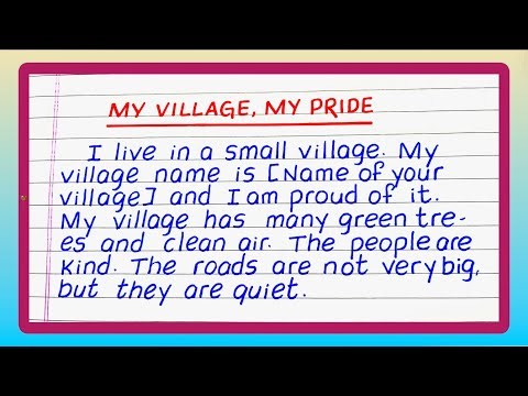 Essay on My Village My Pride | Essay Writing My Village My Pride | Best Video | Second Video