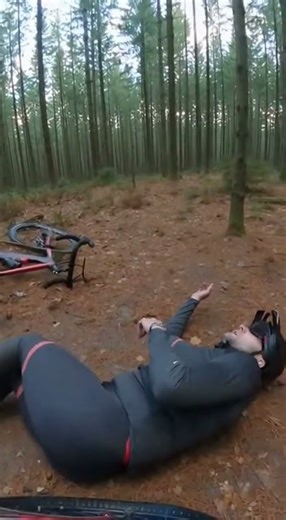 DEER ATTACK! 🦌 Mountain Biker Knocked Out Cold #shorts #viral