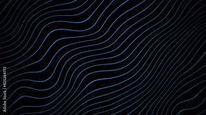 Seamless Blue Wavy Lines Looping Animation for Background, Intro, and Overlay
