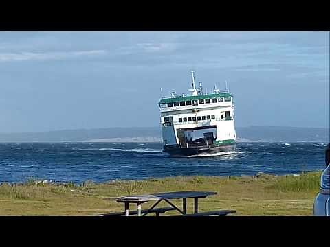 Wsf Salish Ferry in storm from Port Townsend to Coupeville. May 23 2017.