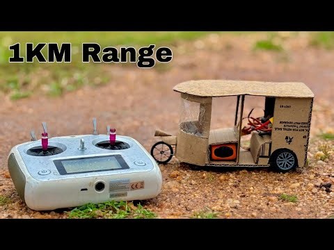 How to Make a RC Auto Rickshaw ||from Cardboard at home