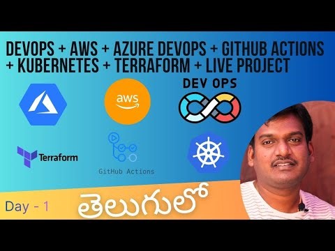 Learn DevOps from Zero AWS, Azure, GitHub Actions, Kubernetes & Terraform | Day 1 Live Class