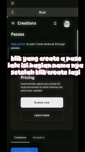 AKU KASIH TAU NIEH CARA MEMBUAT GAMEPAS DI ROBLOX 🙌🤩 #roblox #poppyroblox