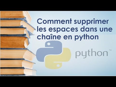 Comment supprimer les espaces dans une chaîne en python