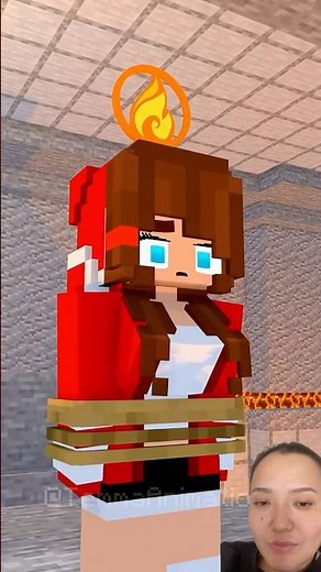 Water JJ & Fire Sis vs DARK JJ! ⚔️🔥💧#Shorts #minecraft