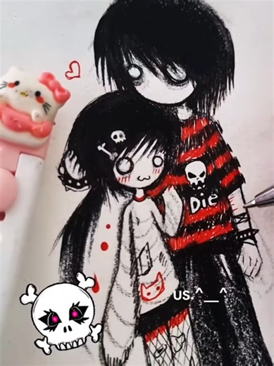 ;D?.. :3 .#emo #drawing #art #sketch #order #love #recommend
