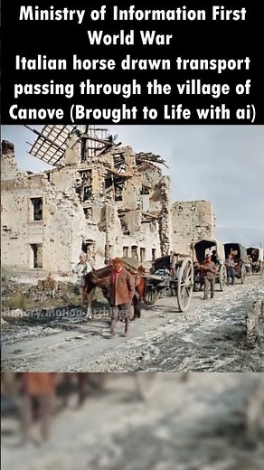 First World War village of Canove Brought to Life | HD Animated Colorized Photographs