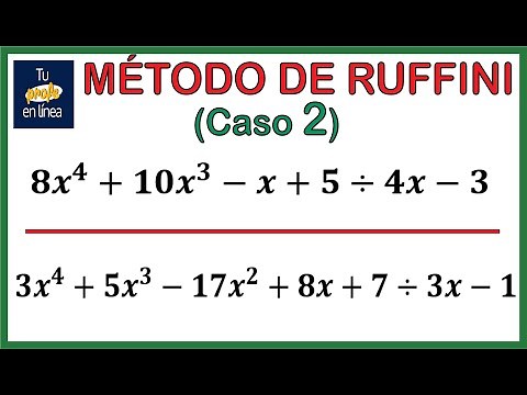 RUFFINI'S METHOD (Case 02): Algebraic Division