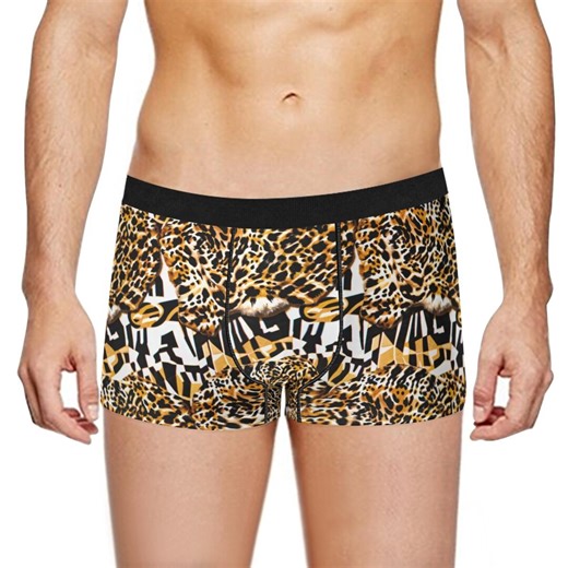 All-over Print Men's Boxer Briefs Abstract Geometric Leopard Pattern Underwear - Etsy