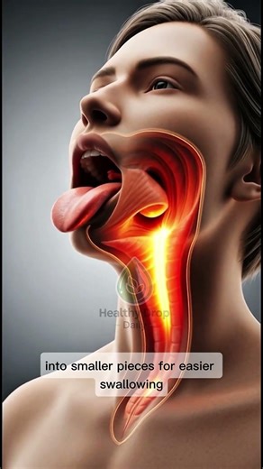 One Bite of Chicken, Then This Happens…😱 #humanbody #foodscience #digestionprocess #shorts