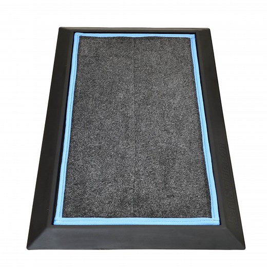 Shoe Sanitizing Mat Stride 1" deep industrial disinfecting boot bath