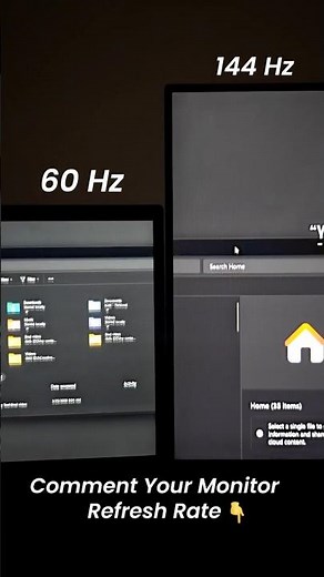 60Hz vs 144Hz 😳 | Can You See The Difference? 🔥 #shorts #60hz #144hz #refreshrate #gaming #techshort