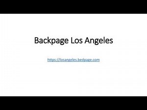 Backpage Los Angeles