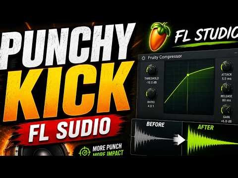 How to Make Kick Drum Punchy Using Distortion & Sound Doubling | FL Studio Drum Mixing Tutorial