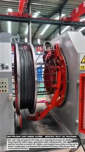 High-Precision Cable Winding Machine – Industrial Heavy Coil Processing!.