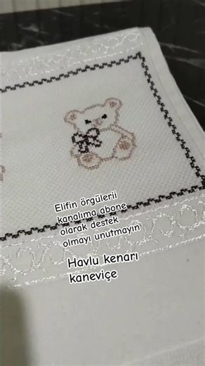 towel edge cross stitch pattern