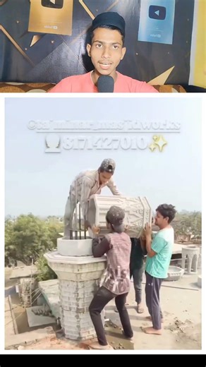 masjid ka minar taiyar Kiya ja raha hai 😍