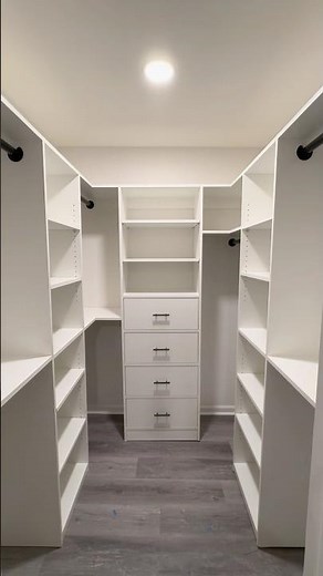 Custom walk in closet #diy #process #closet