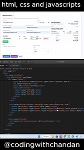 Bill generator #codewithtoushif #cssbreakpoints #cssforbeginners #cssform #csstutorial #mobilefirst #MediaQueries #webdevelopment #ResponsiveDesign #frontend | Web developer