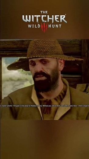 Witcher 3 wild hunt | Geralt shows a kind heart | #witcher3 #witcher3wildhunt #shorts