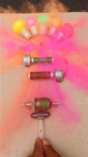मिनी ड्रोन मोटर द्वारा चार दिशा में गुलाल को उड़ाया • Dc motor New project