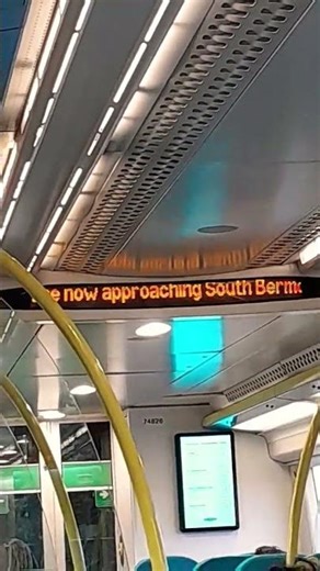 Southern Class 377 announcements approaching South bermondsey