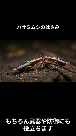 【驚愕】ハサミムシのハサミの本当の使い道 #生き物の不思議 #昆虫 #雑学