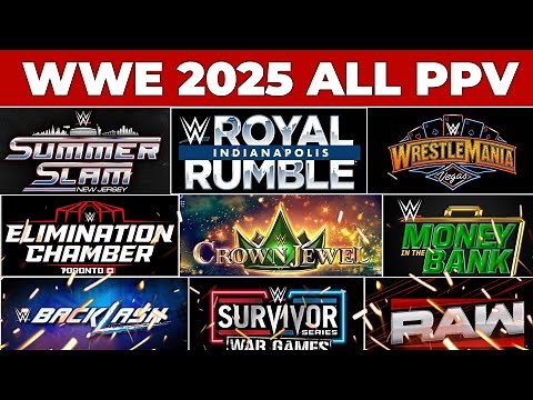 WWE ALL PPV 2025 | WWE 2025 All Pay Per View name