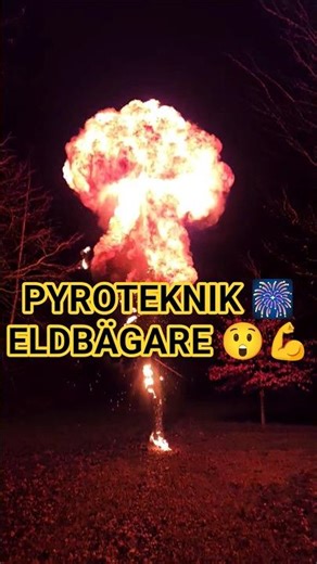 Pyroteknik Eldbägare 😲🎆 utförd av utbildad personal // Fireball #fyrverkeri #fireworks #pyrotechnics