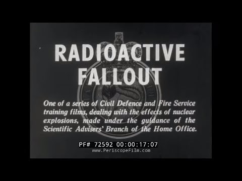 " RADIOACTIVE FALLOUT " & " FALLOUT IN THE AFFECTED AREA " 1960 UK NUCLEAR WAR CIVIL DEFENSE 72592