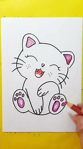 Dibujos de Animales Domésticos 🔴 como.Dibujar un Gatito