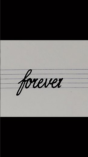 "forever" in cursive writing