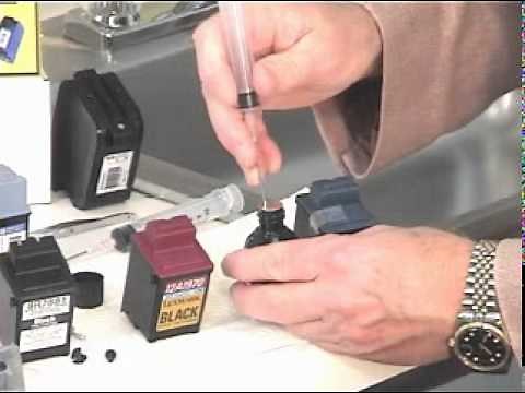 How to refill black sponge ink cartridges with the Universal Inkjet Refill Kit